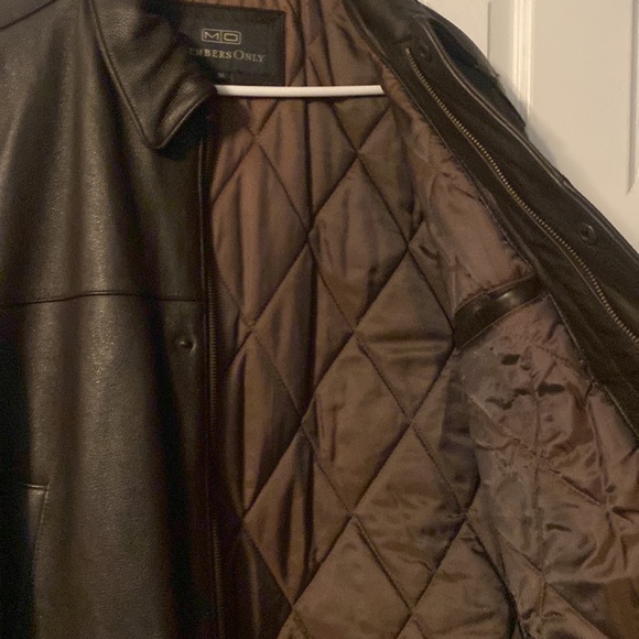 GENUINE BEAUTIFUL BROWN LEATHER JACKET - Picture 5 of 8